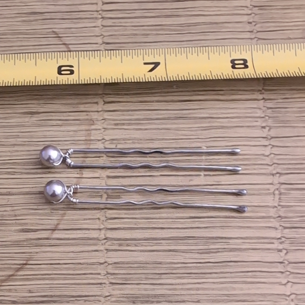 Elegant Silver Hair Pins